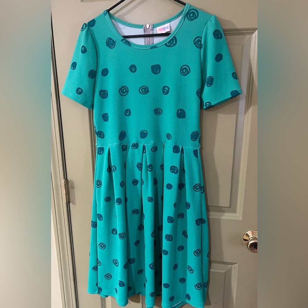 B3G1free Teal green dress Pockets & comfort all in one.